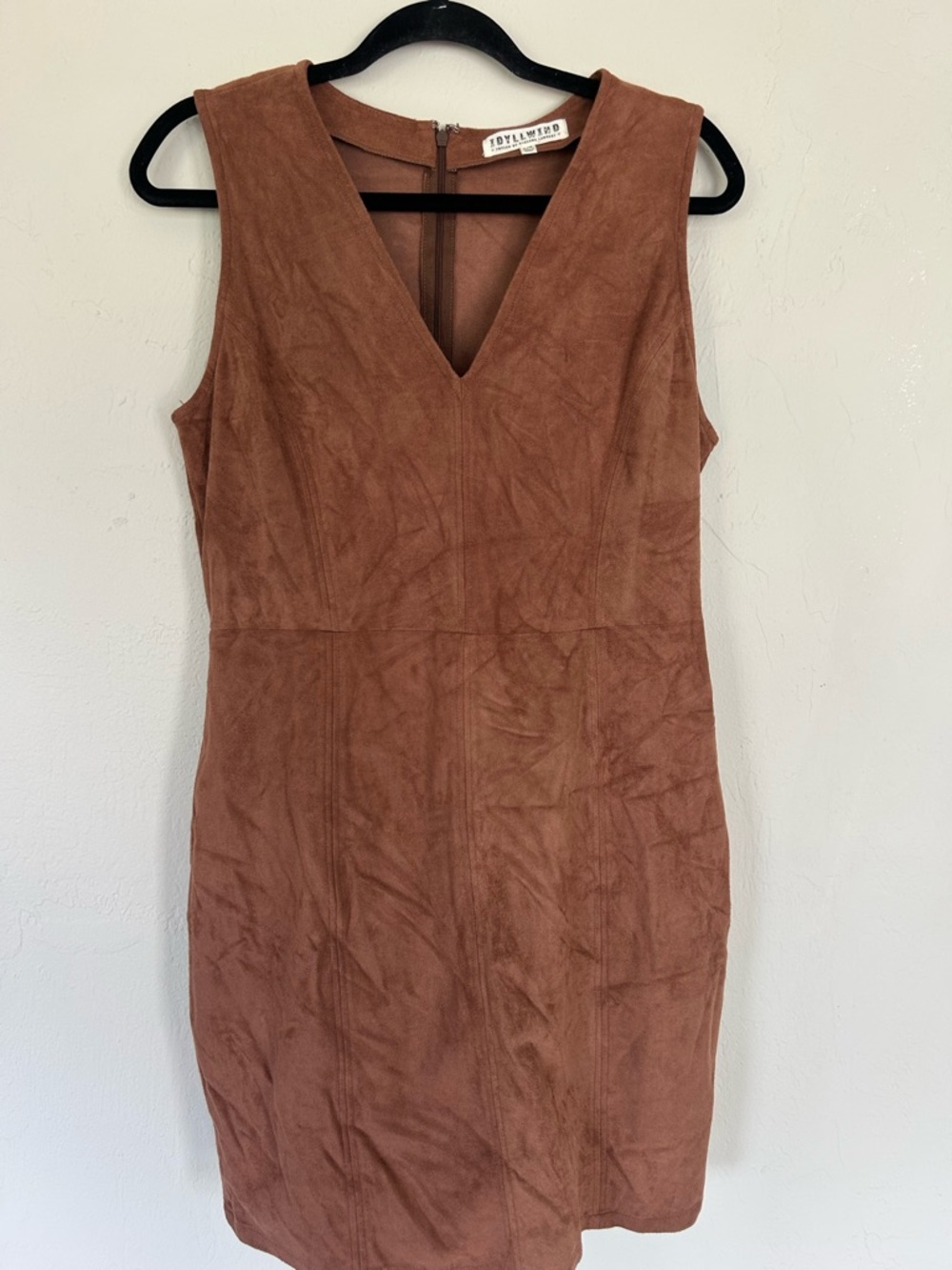 Idyllwind faux suede mini dress Size Large  (1644)